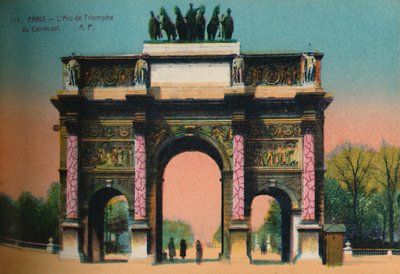 Łuk Triumfalny du Carrousel, Paryż, ok. 1920 autorstwa Unbekannt