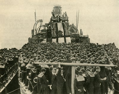 Arcybiskup Yorku odwiedza brytyjskich marynarzy Royal Navy, pierwsza wojna światowa, 1914, c1920. autorstwa Unbekannt