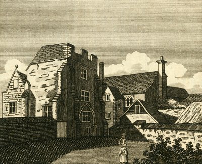 Wielka Sala Pałacu Arcybiskupów w Canterbury, ok. 1786. autorstwa Unbekannt
