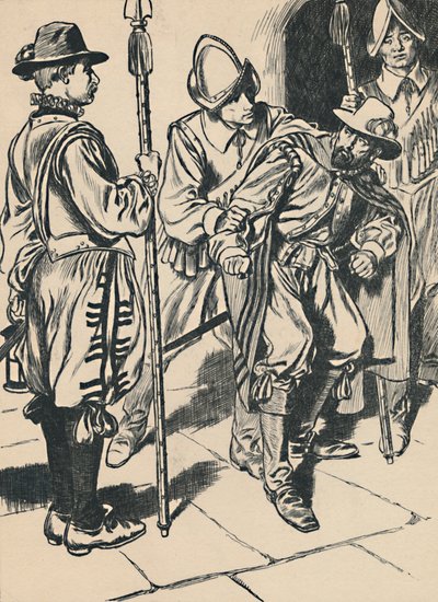Aresztowanie Guya Fawkesa, ok. 1907. autorstwa Unbekannt
