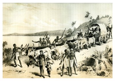 Przybycie nad jezioro Ngami, 1883 autorstwa Unbekannt