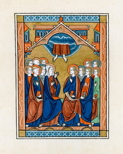 Wniebowstąpienie, 1250-1260 autorstwa Unbekannt