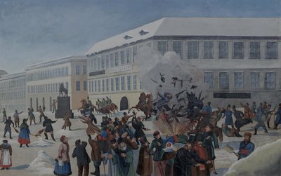 Zabójstwo Aleksandra II 13 marca 1881 r. autorstwa Unbekannt
