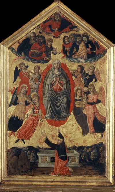 Wniebowzięcie Najświętszej Maryi Panny i Pas Tomasza, XV w. autorstwa Unbekannt