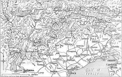 Austriacka granica Włoch, 1915 autorstwa Unbekannt