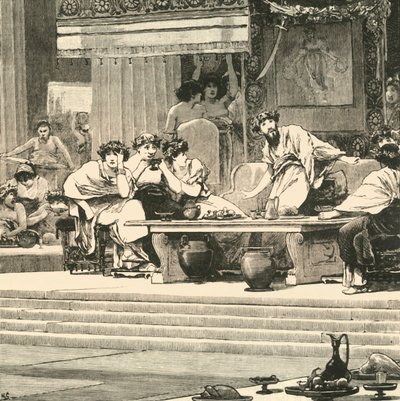 Bankiet Damoklesa, 1890. autorstwa Unbekannt