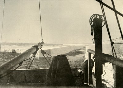 Krawędź bariery odrywająca się cztery mile na południe od Hut Point, c1908, 1909 autorstwa Unbekannt