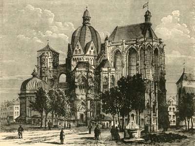 Bazylika w Akwizgranie lub Aix-La-Chapelle, 1890. autorstwa Unbekannt