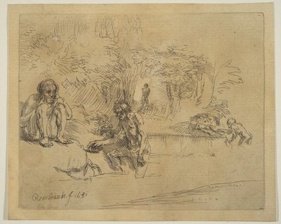 Kąpiących się, 1651. autorstwa Unbekannt