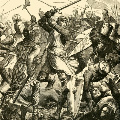 Bitwa pod Evesham: De Montforts Last Stand, 1265, 1890. autorstwa Unbekannt