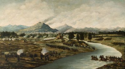 Bitwa pod Almą 20 września 1854 r., ok. godz. 1875 autorstwa Unbekannt