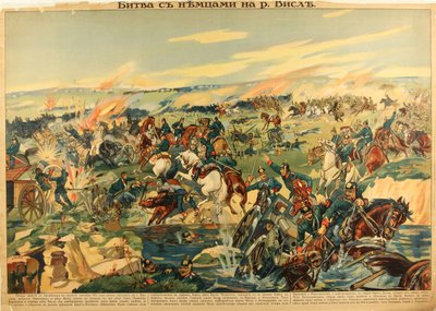 Bitwa nad Wisłą, 1915 autorstwa Unbekannt