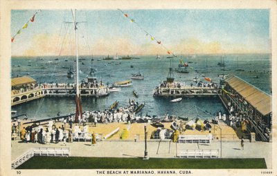 Plaża w Marianao, Hawana, Kuba, ok. 1910 r. autorstwa Unbekannt