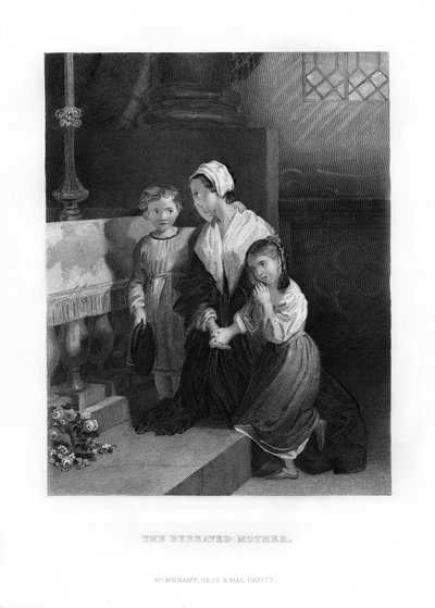 Matka w żałobie, 1872 autorstwa Unbekannt