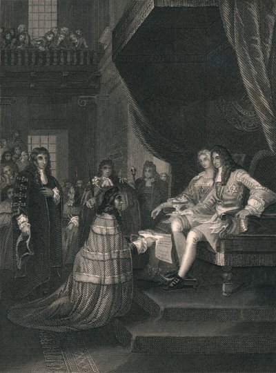 Karta Praw przedstawiona Wilhelmowi i Marii, 1689, połowa XIX wieku. autorstwa Unbekannt