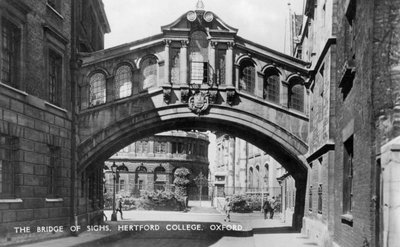 Most Westchnień, Hertford College, Uniwersytet Oksfordzki, Oksford, początek XX wieku autorstwa Unbekannt