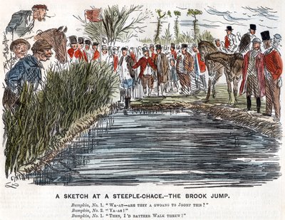 Skok przez potok, 1863 autorstwa Unbekannt