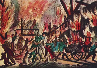 Spalenie Moskwy: wielkie widowisko wojskowe i jeździeckie, 1942 autorstwa Unbekannt