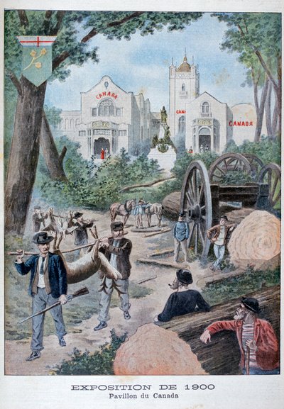 Pawilon Kanadyjski na Wystawie Powszechnej 1900, Paryż, 1900 autorstwa Unbekannt