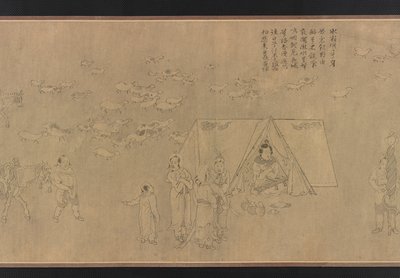 Niewola Cai Wenji, dynastia Ming, XIV-XV wiek. autorstwa Unbekannt