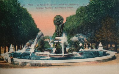 Fontanna Carpeaux - Ogrody Luksemburskie, Paryż, ok. 1920 r. autorstwa Unbekannt