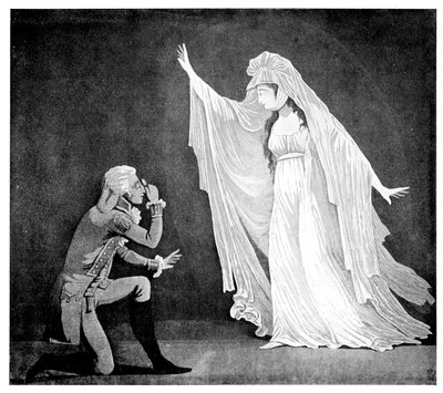 Widmo zamkowe i jej ernest wielbiciel, 1793 autorstwa Unbekannt