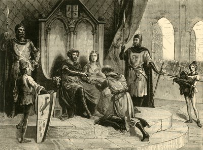 Ceremonia Służby Feudalnej, IX-X w., 1890 r. autorstwa Unbekannt