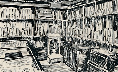 The Chained Library w Wimborne, 1929 autorstwa Unbekannt