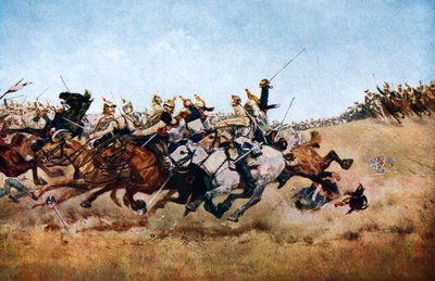 Szarża kirasjerów w Rezonville, 1870, c1920 autorstwa Unbekannt