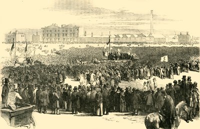 Spotkanie czartystów w Kennington Common, 1848, c1878. autorstwa Unbekannt