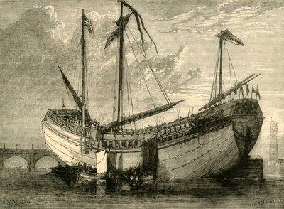 Chińska dżonka, 1881. autorstwa Unbekannt