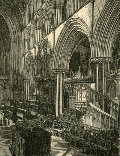 Chór katedry w Worcester, 1898. autorstwa Unbekannt