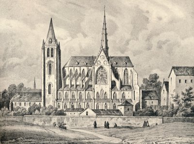 Kościół i część opactwa św Wiktora, 1915 r. autorstwa Unbekannt