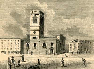 Kościół Allhallows Wielkiego w 1784 r., ok. 1872 r. autorstwa Unbekannt