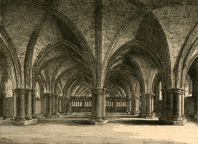 Kościół św. Wiary, krypta starych św. Pawła, widok Hollara, 1897 r. autorstwa Unbekannt