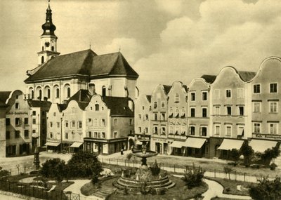 Kościół św. Jerzego, Schärding am Inn, Górna Austria, ok. 1935. autorstwa Unbekannt
