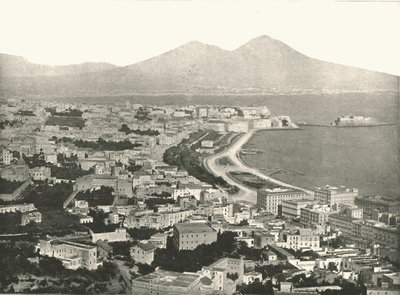Miasto, zatoka i Wezuwiusz, Neapol, Włochy, 1895. autorstwa Unbekannt
