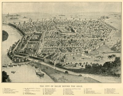 Miasto Delhi przed oblężeniem, 1901. autorstwa Unbekannt