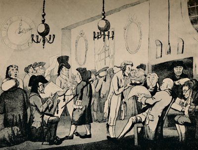Kawiarnia w Lloyds, 1798, 1928 autorstwa Unbekannt