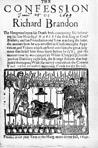 Spowiedź Richarda Brandona, 1649 autorstwa Unbekannt