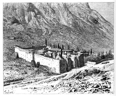 Klasztor św Katarzyny, Góra Synaj, Egipt, 1895 autorstwa Unbekannt