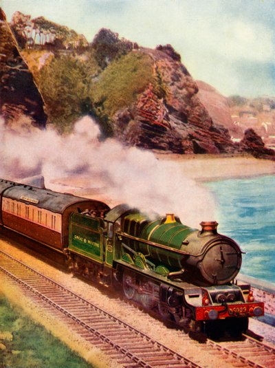 Cornish Riviera Express ciągnięty przez lokomotywę klasy King, 1935-36. autorstwa Unbekannt