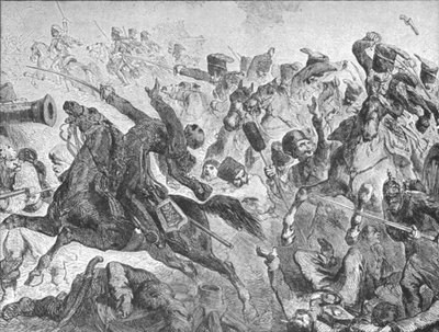 Wojna krymska, 1854-56: Bitwa pod kominiarką: szarża lekkiej brygady, 1854, 1901. autorstwa Unbekannt