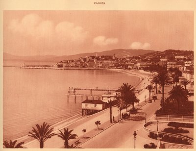 Croisette i Mont Chevalier, Cannes, 1930. autorstwa Unbekannt