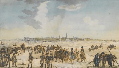 Przeprawa przez Ren pod Düsseldorfem przez wojska rosyjskie, 13 stycznia 1814, 1814 autorstwa Unbekannt