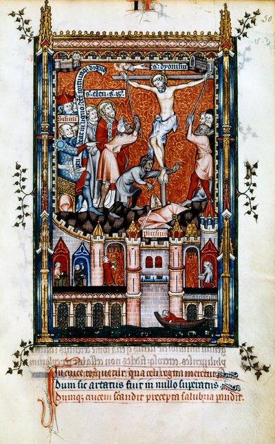 Ukrzyżowanie św. Denisa, 1317 r. autorstwa Unbekannt