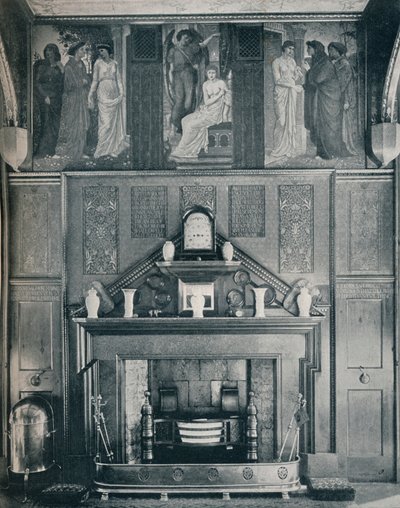 Fryz Kupidyna i Psyche na Zielonej Północnej ścianie Pałacu nr I, ok. 1898 r. autorstwa Unbekannt