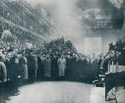 Car wzięty do grona robotników w wielkich Zakładach Amunicyjnych i Inżynieryjnych Putiloff, 1914 autorstwa Unbekannt