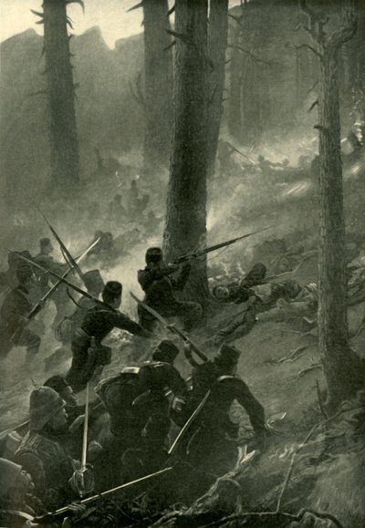 Odważny atak na Spingawi Khotal, 2 grudnia 1878, 1901. autorstwa Unbekannt
