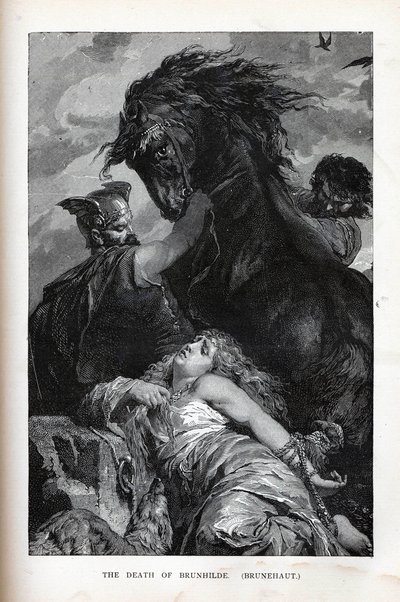 Śmierć Brunhildy, Brunehaut, 1882 autorstwa Unbekannt